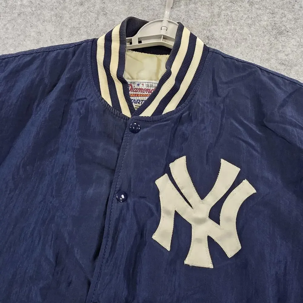 Vintage New York Yankees‎ Jacket Mens XL Blue MLB Baseball Starter Varsity 90s